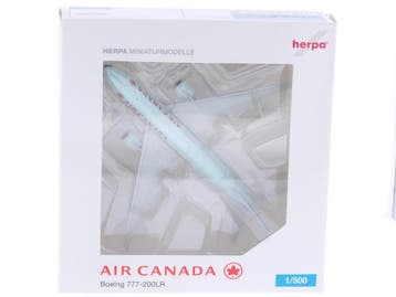 Schaal 1:500 Herpa 515870 Air Canada Boeing 777-200LR Reg..., Ophalen of Verzenden