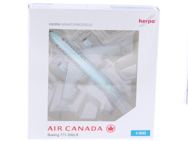Schaal 1:500 Herpa 515870 Air Canada Boeing 777-200LR Reg..., Hobby & Loisirs créatifs, Modélisme | Avions & Hélicoptères, Enlèvement ou Envoi