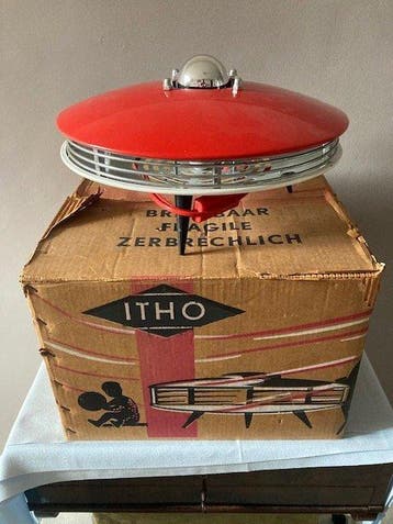 Itho - Louis Kalff - Lamp - Staal - UFO Lamp converted from
