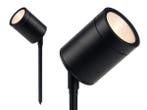 Veiling - 6x Prikspot tuinlamp GU10 fitting zand zwart draai, Nieuw