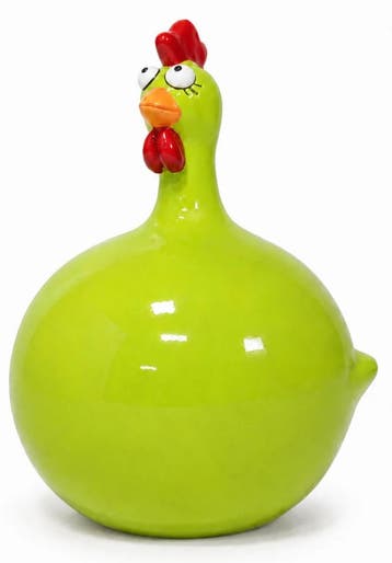 Groen kippenbeeldje - 40 cm, Verzamelen, Verzenden, Nieuw