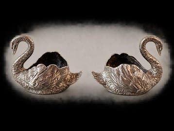 Zoutvat (2) - .835 zilver