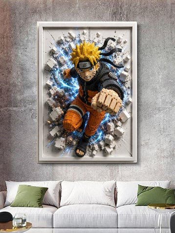 Shayer - Naruto – Built to Break Limits - XL - 60x80cm - 1/1, Nieuw