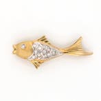 Pendentif - 18 carats Or jaune Diamant (Naturelle), Bijoux, Sacs & Beauté, Bijoux anciens