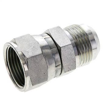 Embout JIC UN 1-3/16-12 Mâle x Femelle Acier 170bar, Verzenden