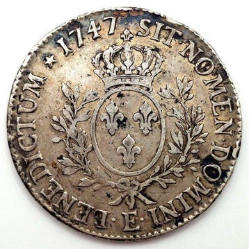 Frankrijk. Louis XV (1715-1774). Écu au Bandeau 1747-E,