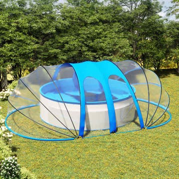 vidaXL Zwembadkoepel ovaal 620x410x210 cm, Tuin en Terras, Verzenden, Nieuw