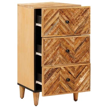 vidaXL Opbergkasten Bruin 40 x 33,5 x 75 cm Massief Mango, Verzenden, Nieuw