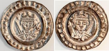 Duitsland Brakteat um 1250 Ulm Cc164, Konrad Iv bis Konra..., Verzenden, België