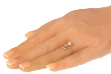 Ring - 18 karaat Geel goud - 0.25ct. tw. Diamant, Nieuw