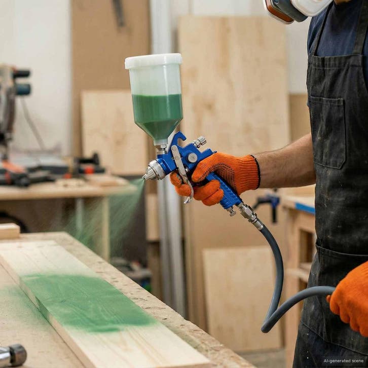 vidaXL HVLP verfspuit met 600 ml beker 1,4 mm Mondstuk 600, Bricolage & Construction, Outillage | Outillage à main, Envoi