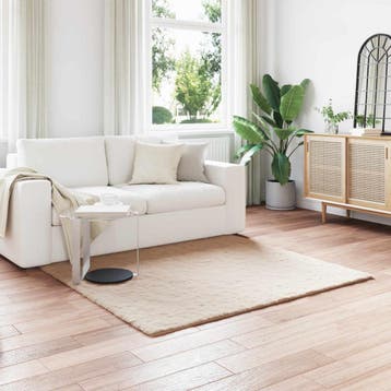 vidaXL Antislip vloerkleed van imitatie konijnenbont OLITE, Verzenden