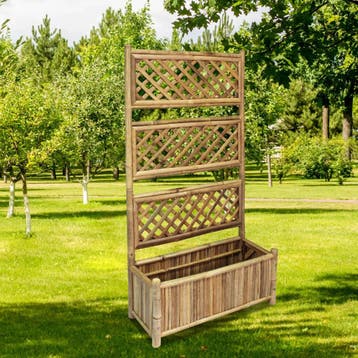 vidaXL Plantenbak verhoogd met rek 70 cm bamboe, Verzenden