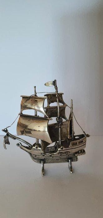Beeldje - Veliero/Galeone - .925 zilver