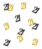 Tafelconfetti 21 Jaar 20gr, Verzenden, Nieuw