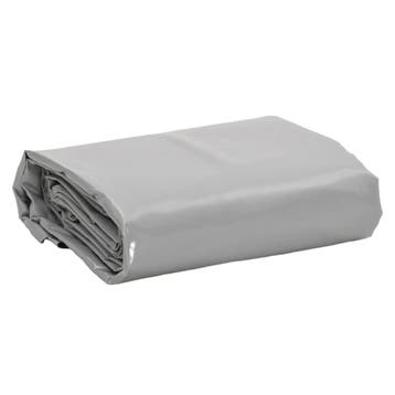 vidaXL Dekzeil 650 g/m² 4x7 m grijs, Verzenden