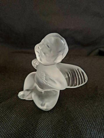 Lalique - Sculpture, cherubijn Transp. - 8 cm - Cristal