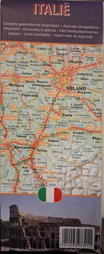 Compleet gedetailleerde wegenkaart - Italië, Boeken, Verzenden, Nieuw