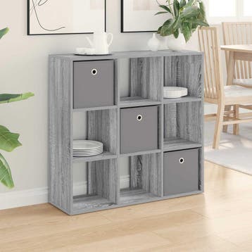 vidaXL Dressoir Grijs Sonoma 88,5 x 29 x 84,5 cm, Verzenden