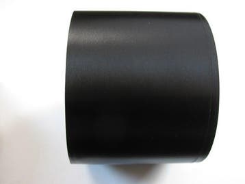 Bedrukt lint Zwart met Witte opdruk 70 mm 80 cm, Nieuw