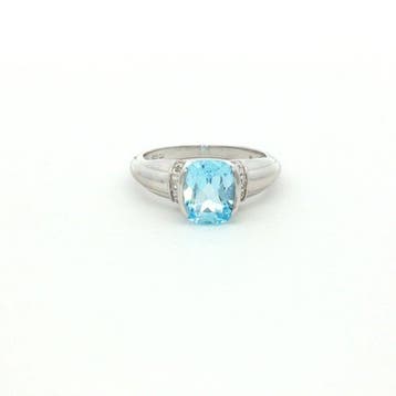 Zonder minimumprijs - 2-delige sieradenset Zilver - 6.72ct.