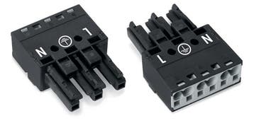 WAGO 770-203 WINSTA MIDI connecteur femelle 3 pôles noir -, Doe-het-zelf en Bouw, Verzenden, Nieuw