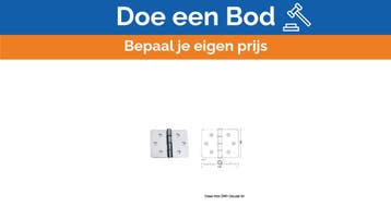 Bieden: Osculati Stainless Steel Hinge 130x100mm, Ophalen of Verzenden