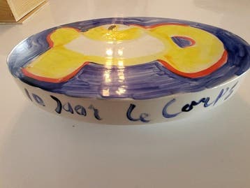 Beeldje, Jan Snoeck 10 Jaar Le Corps Unica  Kaasplateau  -