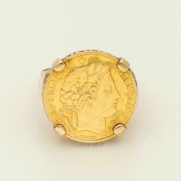 Bague - 18 carats Or jaune, Bijoux, Sacs & Beauté, Bagues