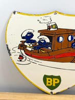 Emaille plaat - BP - Smurfen - Emaille