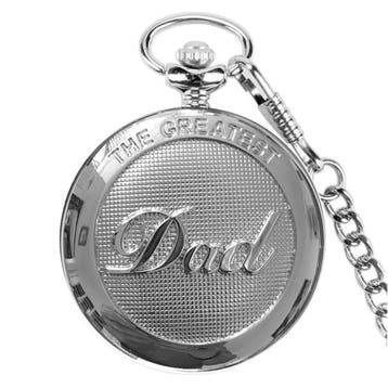 Fako - Zakhorloge - XXL - The Greatest Dad - Ø 47mm -, Verzenden