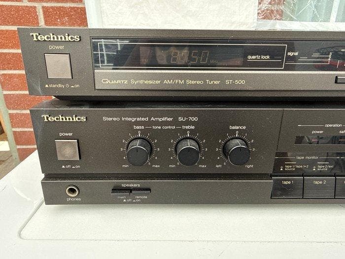 Technics - SU-700 - ST-500 Ensemble stéréo - Différents, TV, Hi-fi & Vidéo, Radios