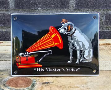 His Masters nostalgisch emaille, Verzenden, Nieuw