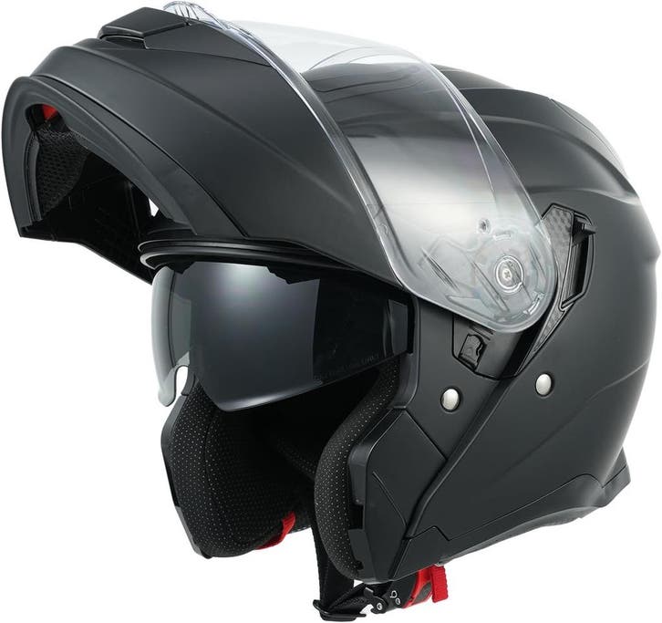 Matzwarte systeemhelm | Tweede kansje | OP = OP, Motos, Vêtements | Casques de moto, Envoi