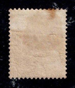 België 1883 - Leopold II, roest plek achterzijde met rest, Gestempeld