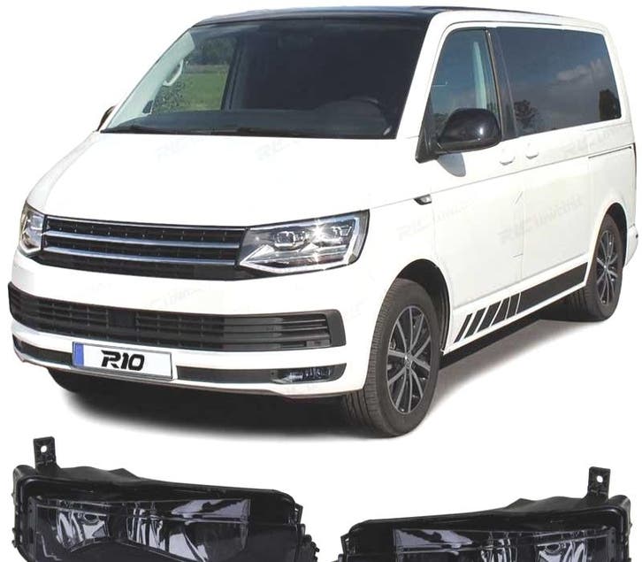PHARES ANTIBROUILLARD POUR VOLKSWAGEN VW T6 15-19 NOIR FUMÉ, Autos : Pièces & Accessoires, Éclairage, Envoi