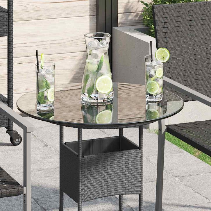 vidaXL Tafelblad rond 500 mm gehard glas, Maison & Meubles, Pièces pour table, Envoi