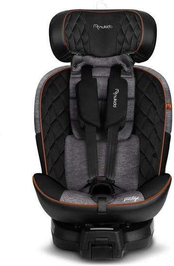 Nukido Prestige Line Autostoel Zwart/Grijs 0-36kg ISOFIX, Verzenden