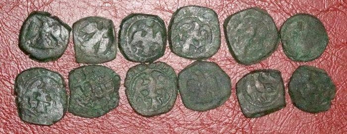 Koninkrijk Sicilië Palermo. 1665 - 1700 (Zonder, Postzegels en Munten, Munten | Europa | Niet-Euromunten