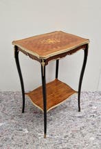 Napoleon III stijl Marquetry Table dappoint - Bijzettafel -