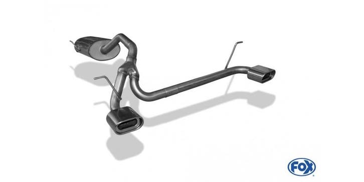 FOX Daihatsu Terios J2 4x4 einddemper uitgang rechts/links -, Auto-onderdelen, Uitlaatsystemen, Nieuw, Verzenden