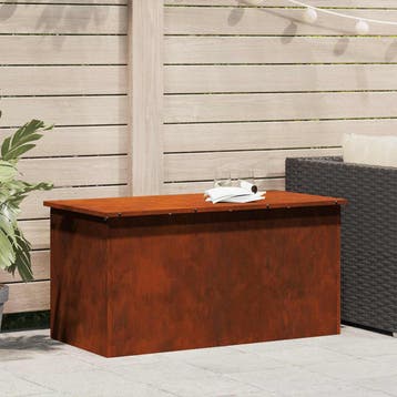vidaXL Tuinkussens opbergdoos Staal 100 x 50,5 x 50 cm 220, Verzenden, Nieuw