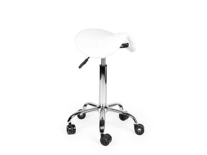 Kapperskruk Wit - Standaard Zithoogte, Huis en Inrichting, Krukjes, Nieuw, In hoogte verstelbaar