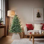vidaXL Kerstboomkraag Wit 60 x 60 x 28 cm Waterhyacint, Verzenden, Nieuw