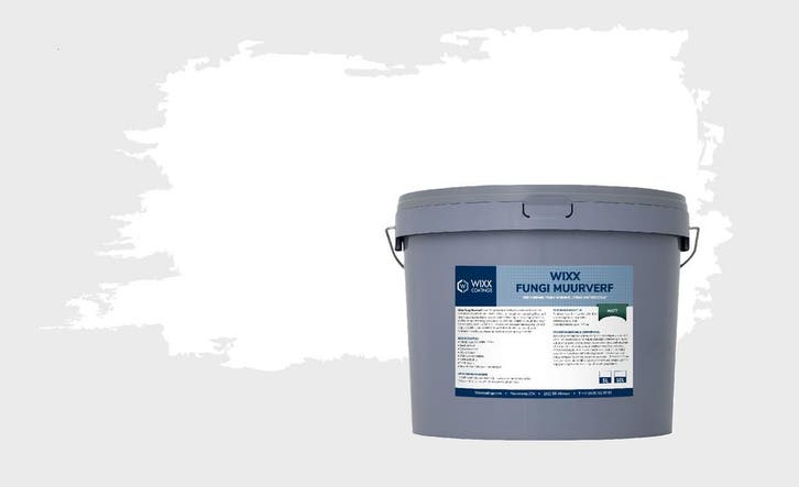Wixx Fungi Muurverf Matt Wit 5L, Doe-het-zelf en Bouw, Verf, Beits en Lak, Wit, Nieuw, Verzenden