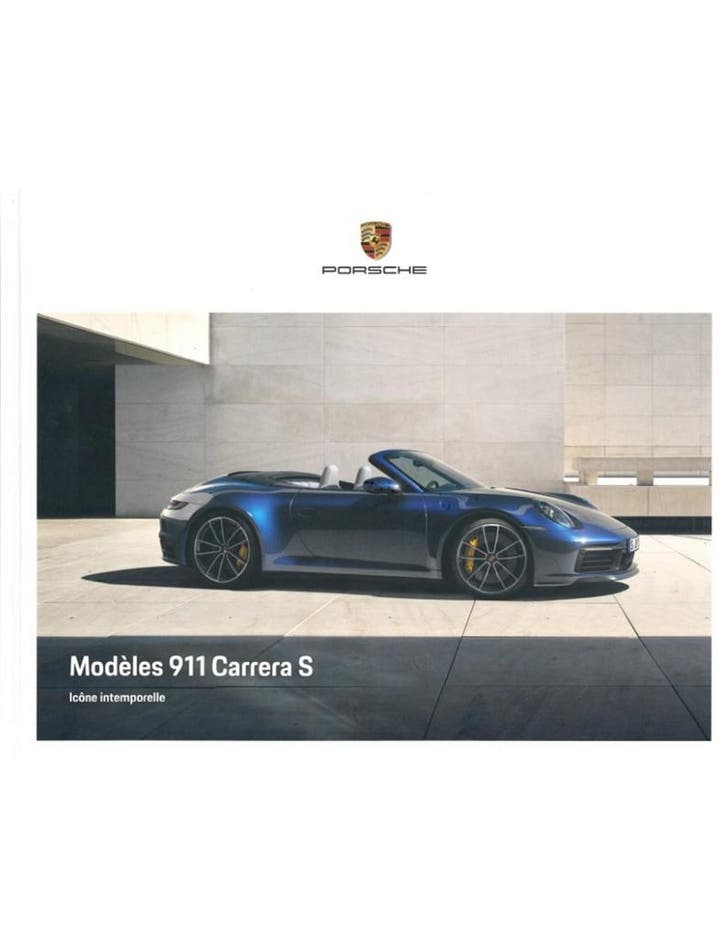 2020 PORSCHE 911 CARRERA S HARDCOVER BROCHURE FRANS, Livres, Autos | Brochures & Magazines