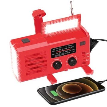 4000mAh Radio Powerbank op Zonne-energie met Dynamo -, Verzenden, Nieuw, WAYHOOM
