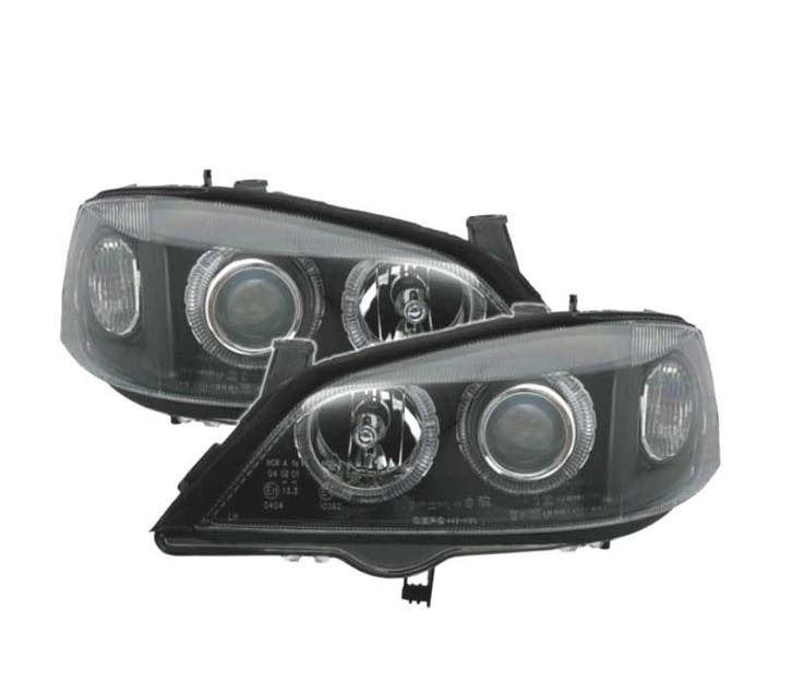 PHARES POUR OPEL ASTRA G 97-04 ANGEL EYES FOND NOIR H7-H7, Auto-onderdelen, Verlichting, Verzenden