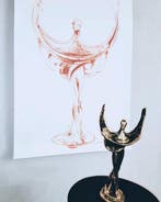 Bernard Jobin (1945-2025) - Lot d une sculpture bronze et