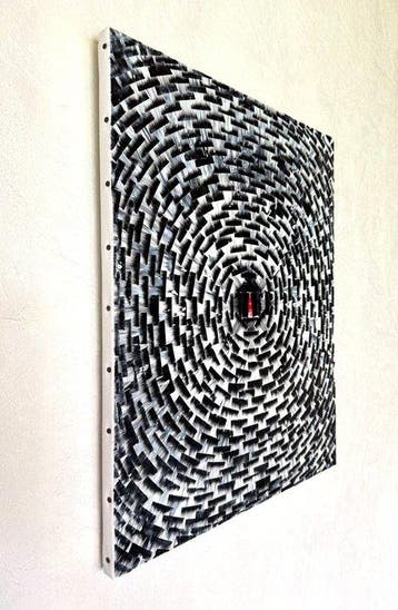 Aykaz Arzumanyan - Rose - 1058 - Abstraction géométrique